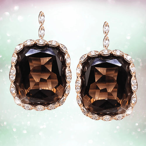 Daniel Steiger Athena Smokey Quartz Earrings