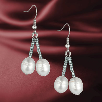 Daniel Steiger Dove Silver Pearl Earrings