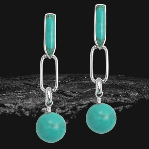 Daniel Steiger Aztec Turquoise Earrings