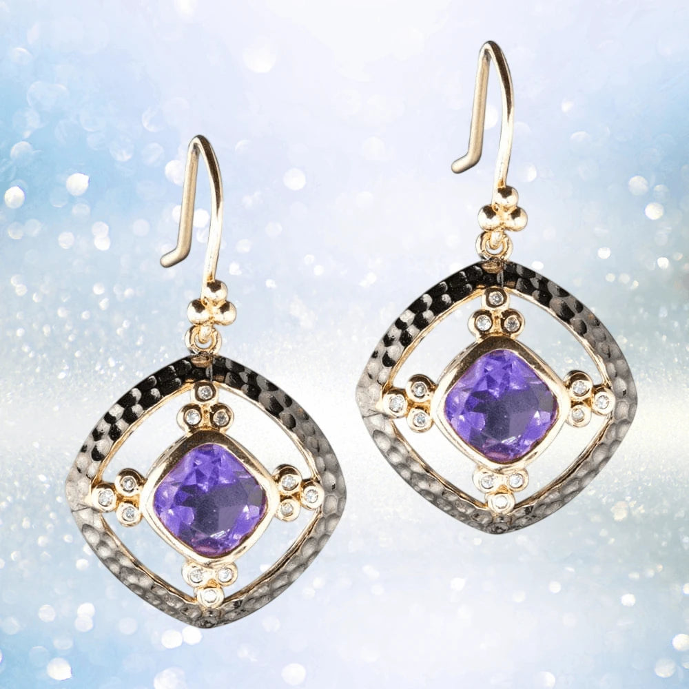 Daniel Steiger Noble Amethyst Earrings