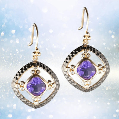 Daniel Steiger Noble Amethyst Earrings