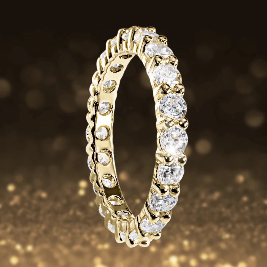 Daniel Steiger Gold Millionaire Tennis Eternity Ring