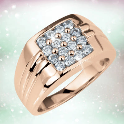 Daniel Steiger Mirage Men's Ring Rose Gold