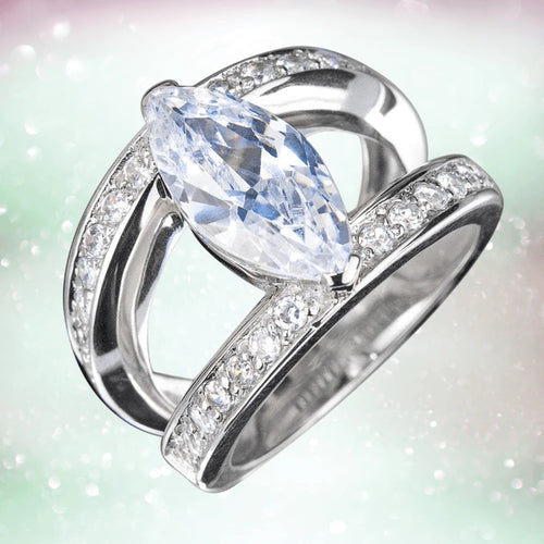 Daniel Steiger Marquise Strata Ring