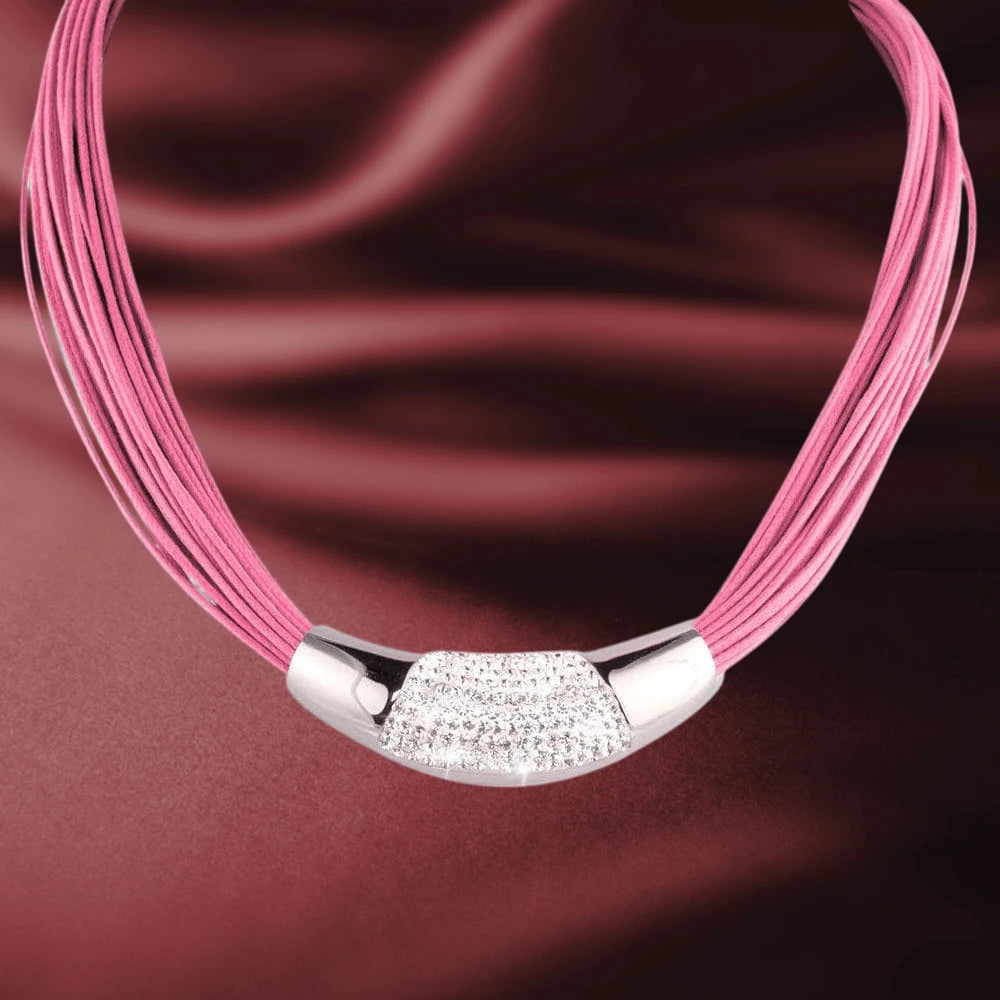 Daniel Steiger Cristal Pink Necklace