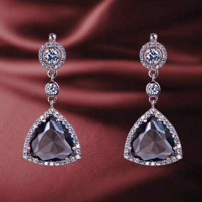 Daniel Steiger Bermuda Triangle Chocolate Earrings