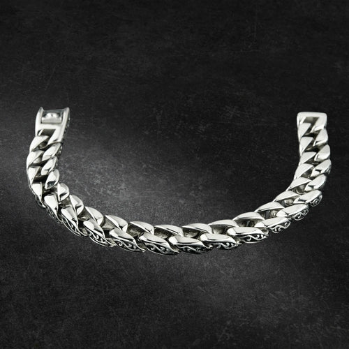 Daniel Steiger Scroll Steel Necklace