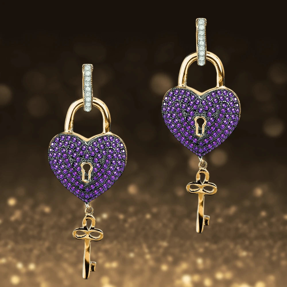 Daniel Steiger Paris Heart Earrings