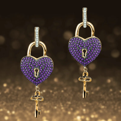 Daniel Steiger Paris Heart Earrings