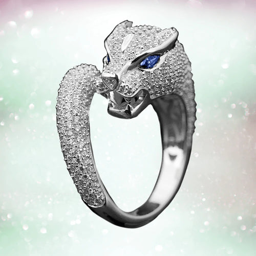 Daniel Steiger Panther Rhodium Ring
