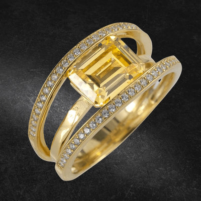 Daniel Steiger Canary Strata Ring