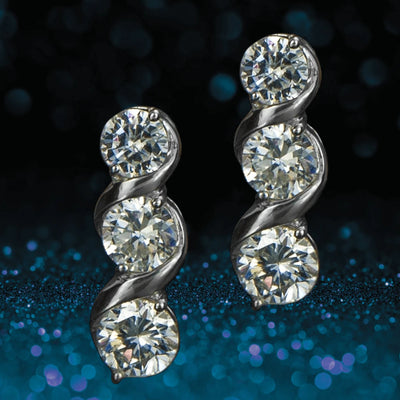 Daniel Steiger Solitaire Twist Earrings