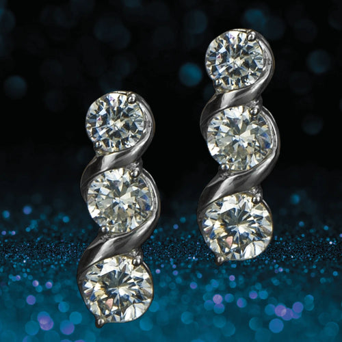 Daniel Steiger Solitaire Twist Earrings
