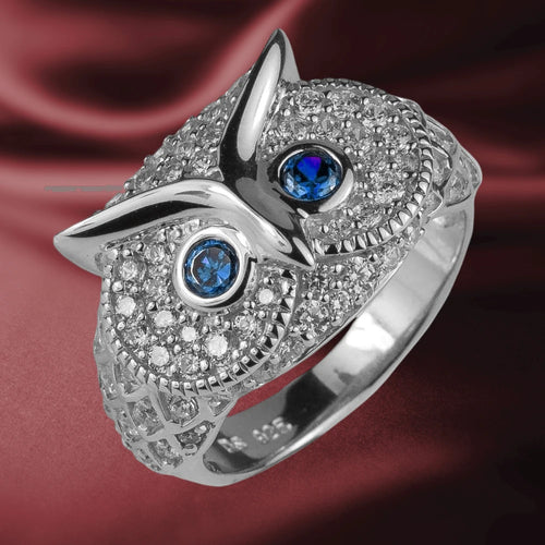 Daniel Steiger Owl Rhodium Ring