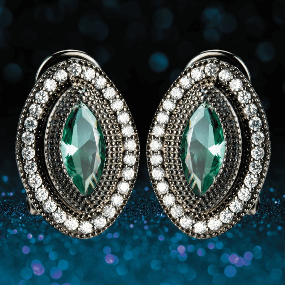 Daniel Steiger Black Orchid Earrings