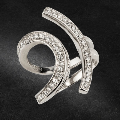 Daniel Steiger Lola Ring Rhodium