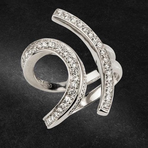 Daniel Steiger Lola Ring Rhodium