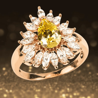 Daniel Steiger Canary Pear Ring