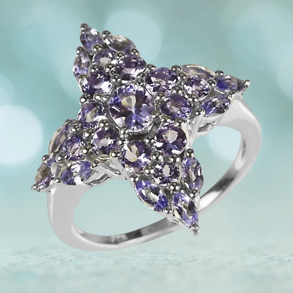 Daniel Steiger Tanzanite Cross Ring