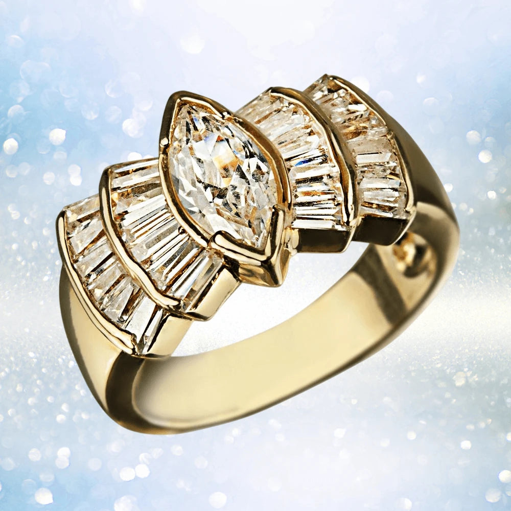 Daniel Steiger Deco Fan Ring