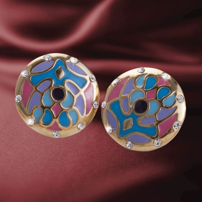 Daniel Steiger Golden Peacock Earrings