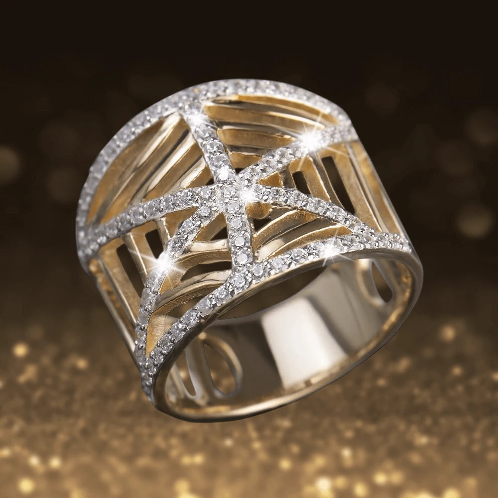 Daniel Steiger Golden Cobweb Ring