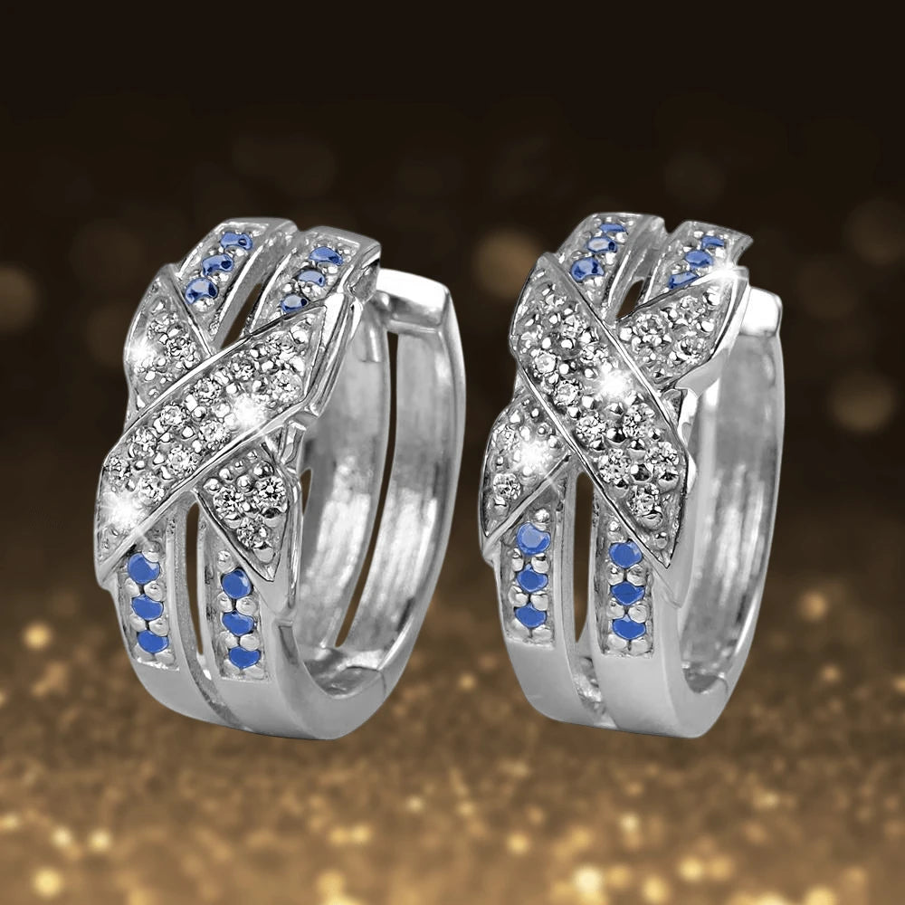 Daniel Steiger Embrace Rhodium Earrings