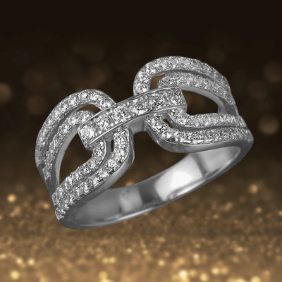 Daniel Steiger Gancini Rhodium Ring