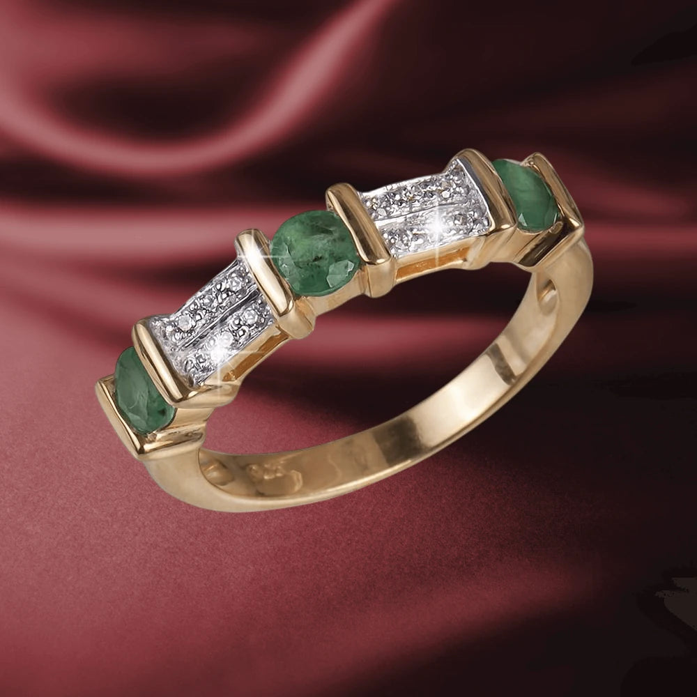 Daniel Steiger Trieste Emerald Gem Ring