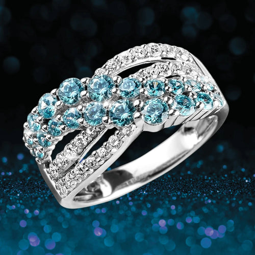 Daniel Steiger Aqua Cascade Ring