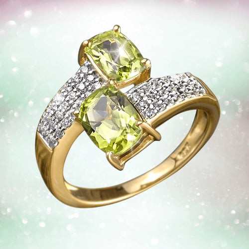 Daniel Steiger Peridot Hug Ring