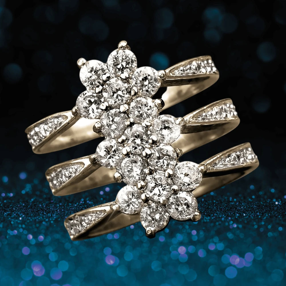 Daniel Steiger Flower Journey Yellow Gold Ring