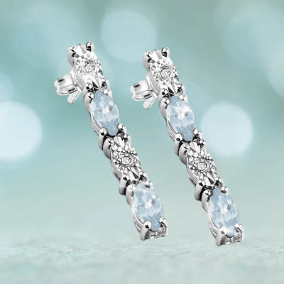 Daniel Steiger Navette Topaz Earrings