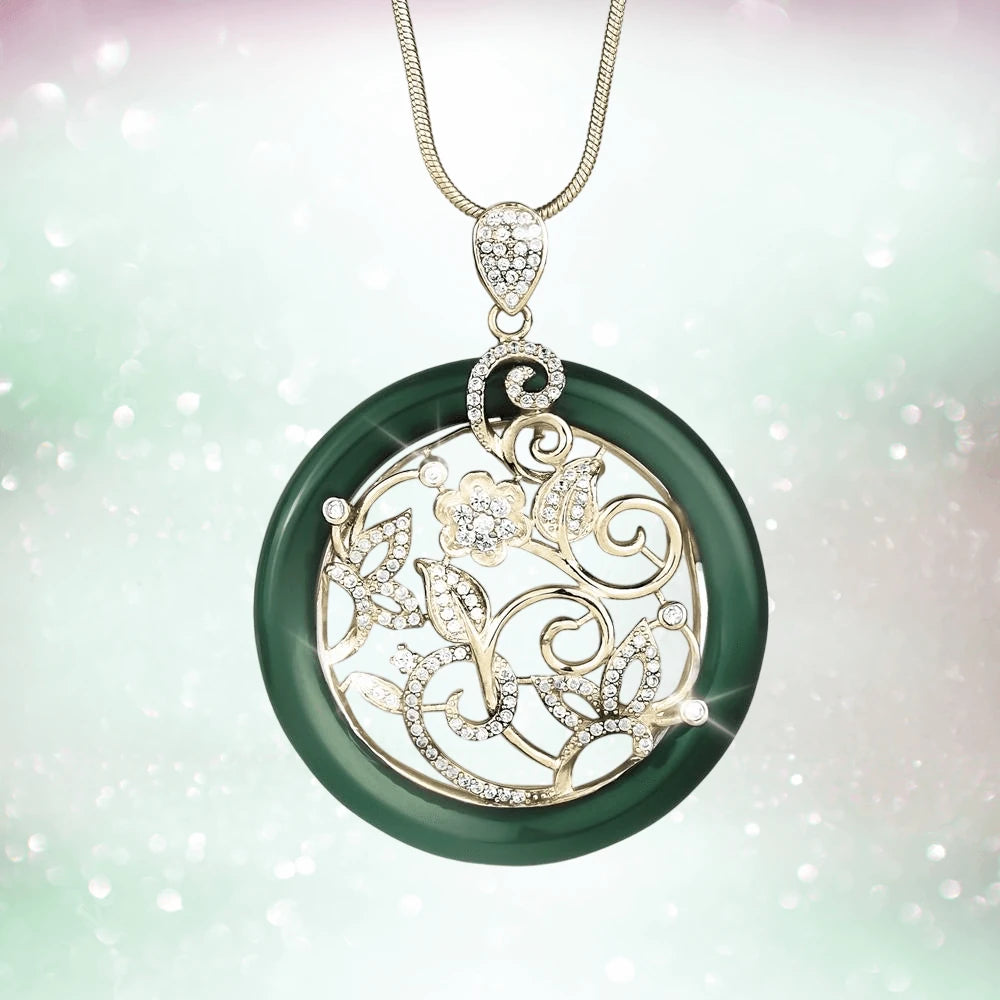 Daniel Steiger Verdant Oro Flower Pendant