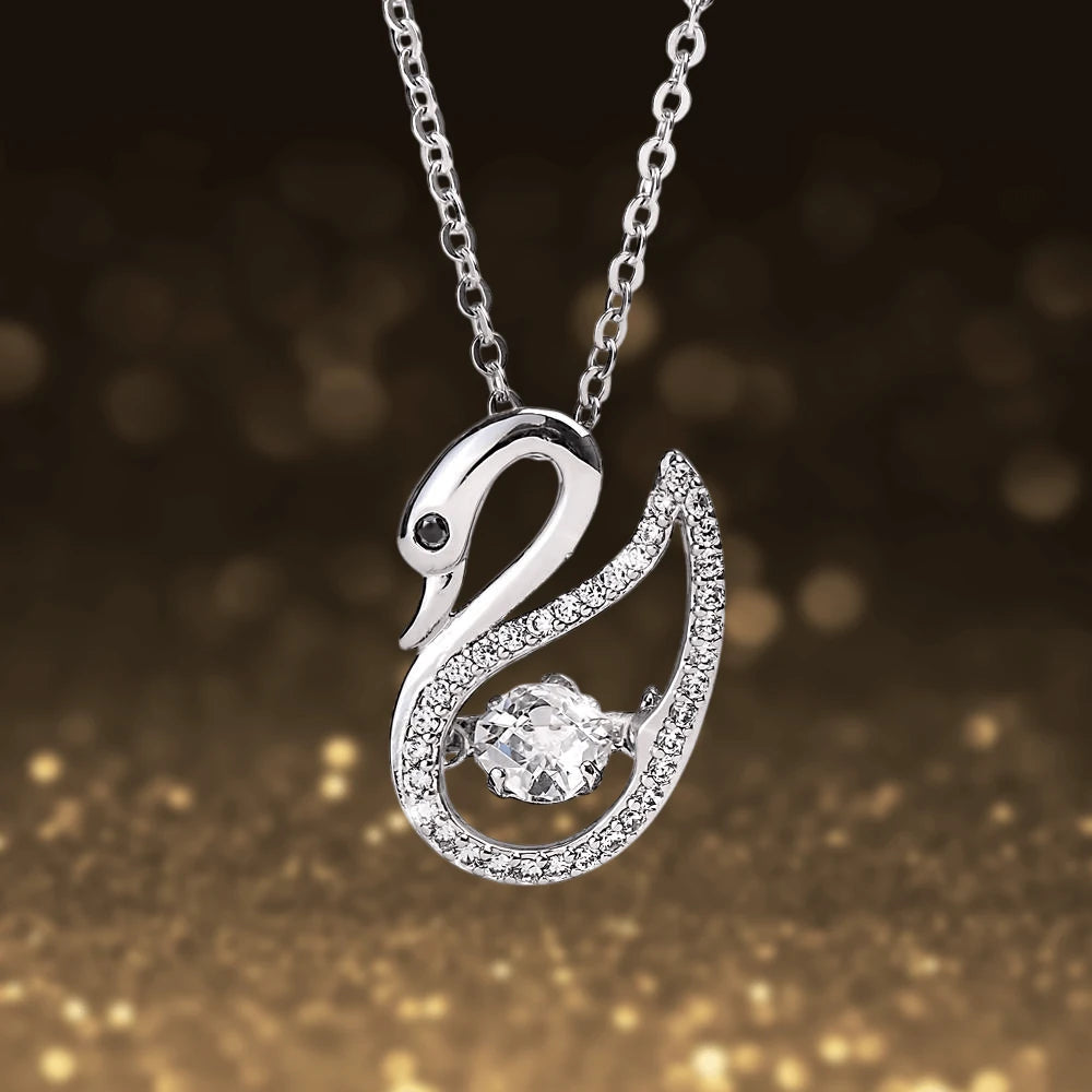 Daniel Steiger Dancing Swan Pendant