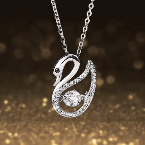 Daniel Steiger Dancing Swan Pendant
