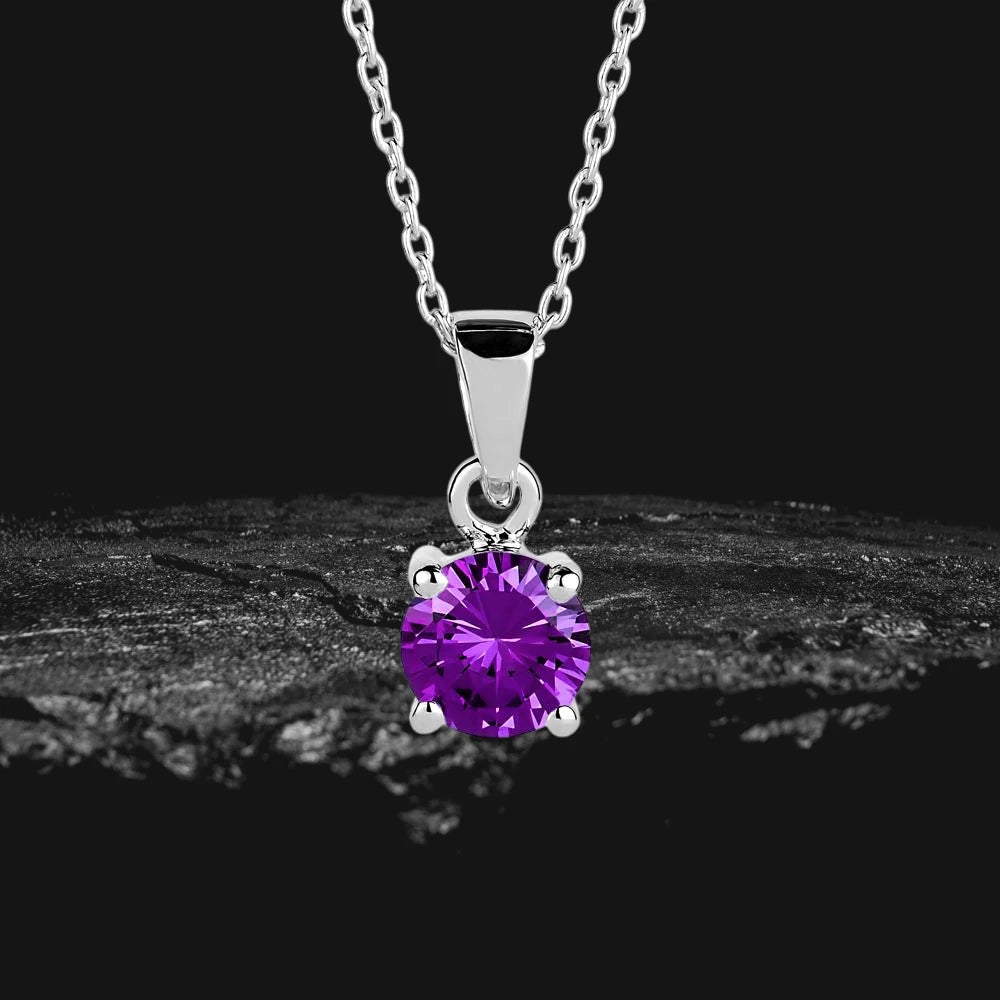 Daniel Steiger Brilliant Birthstones Pendant February