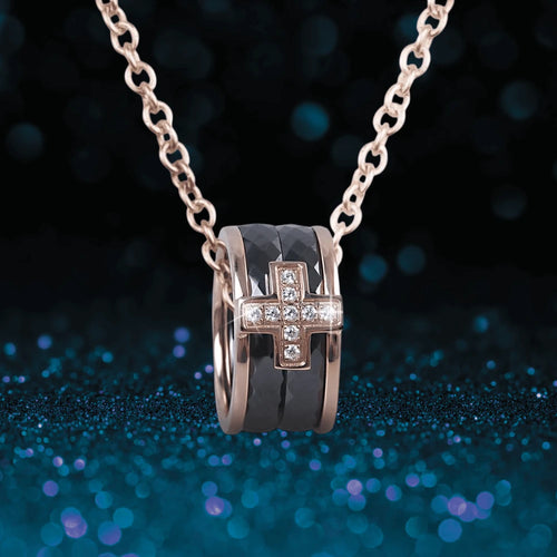 Daniel Steiger Ceramica Cross Pendant