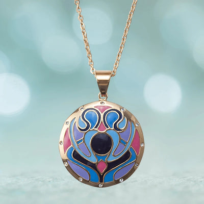 Daniel Steiger Golden Peacock Pendant