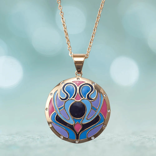 Daniel Steiger Golden Peacock Pendant