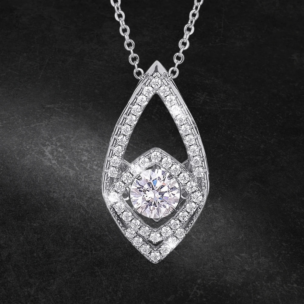 Daniel Steiger Dancing Decora Rhodium Pendant