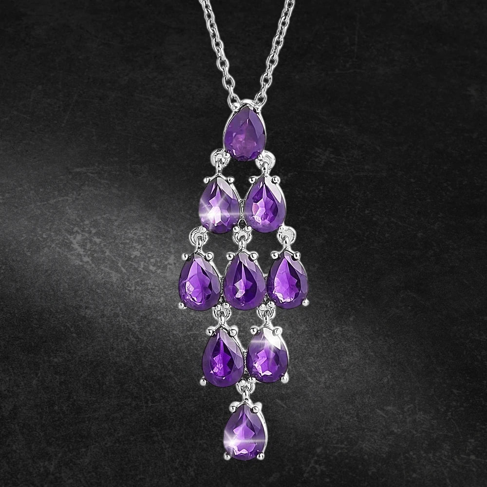 Daniel Steiger Amethyst Chandelier Pendant