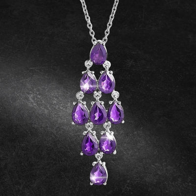 Daniel Steiger Amethyst Chandelier Pendant
