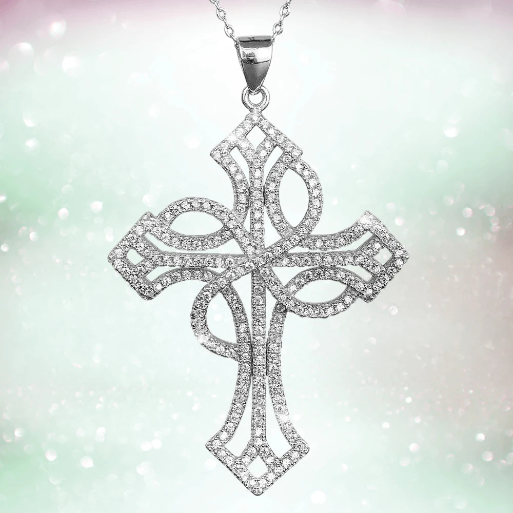 Daniel Steiger Eulalia Rhodium Cross