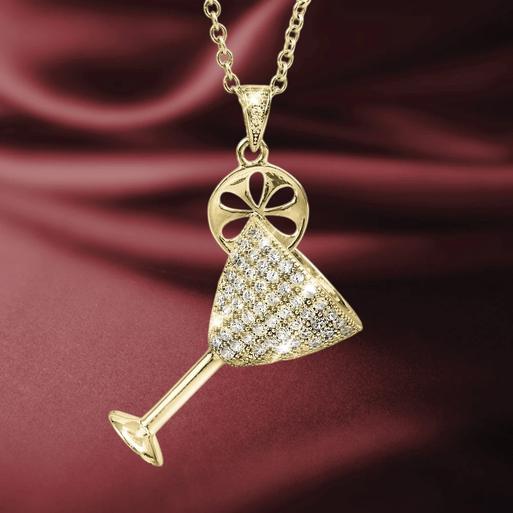 Daniel Steiger Happy Hour Gold Pendant