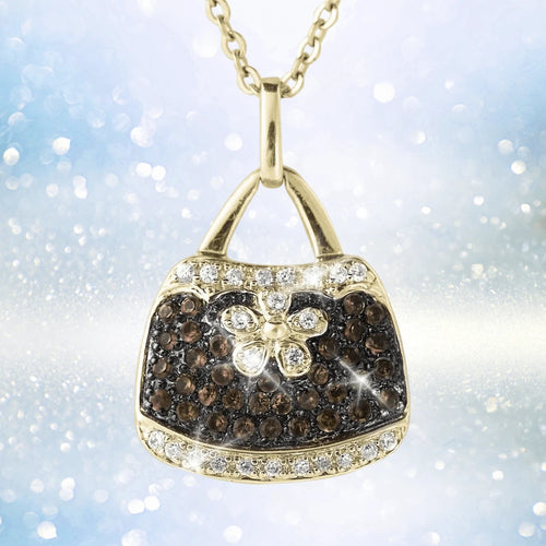 Daniel Steiger Couture Handbag Gold Pendants