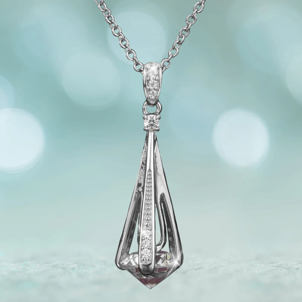 Daniel Steiger Cylinda Rhodium Pendant