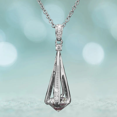 Daniel Steiger Cylinda Rhodium Pendant