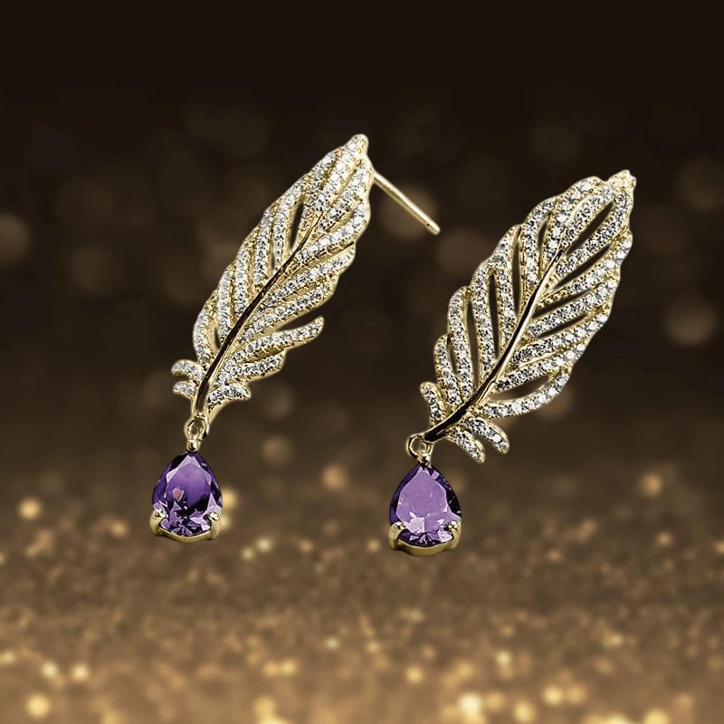 Daniel Steiger Orelia Amethyst Earrings