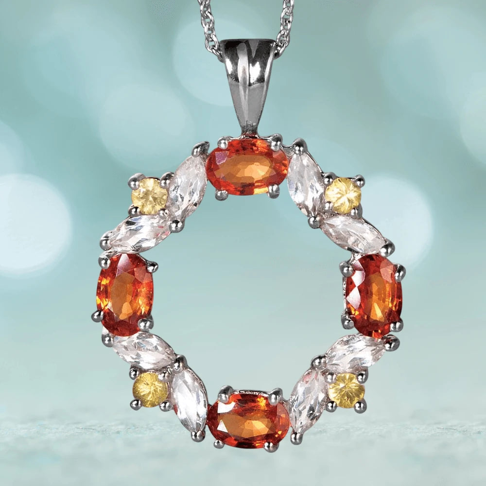 Daniel Steiger Champagne Sapphire Pendant